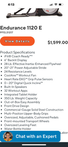 Proform elliptical 1120 - proform,